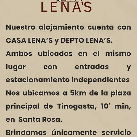 Villa Lena'S Tinogasta Exterior foto
